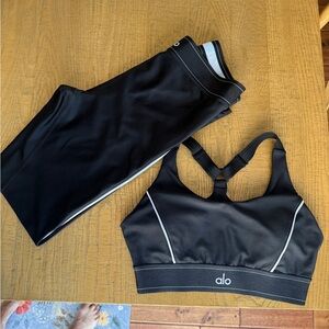 Alo Set of 2: Airlift High-Waist Suit Up Legging & Sports Bra